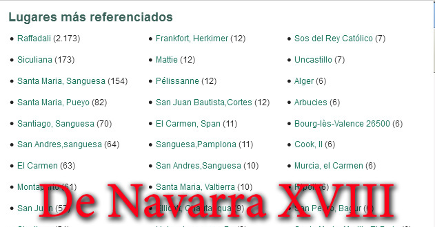 De Navarra XVIII- Los mil nombres.